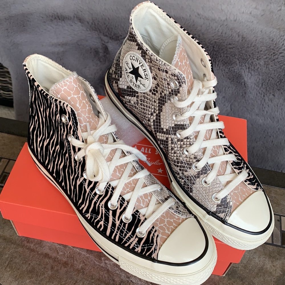 CONVERSE CHUCK 70 HI BLACK/EGRET/CHAMPAGNE TAN MEN - Picture 11 of 16